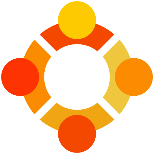 Archivo:Ubuntu logo copyleft 1.svg