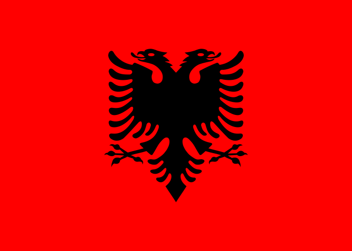 Archivo:Flag of Albania.svg